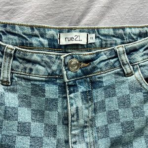Rue21 Women’s Checkered Jeans